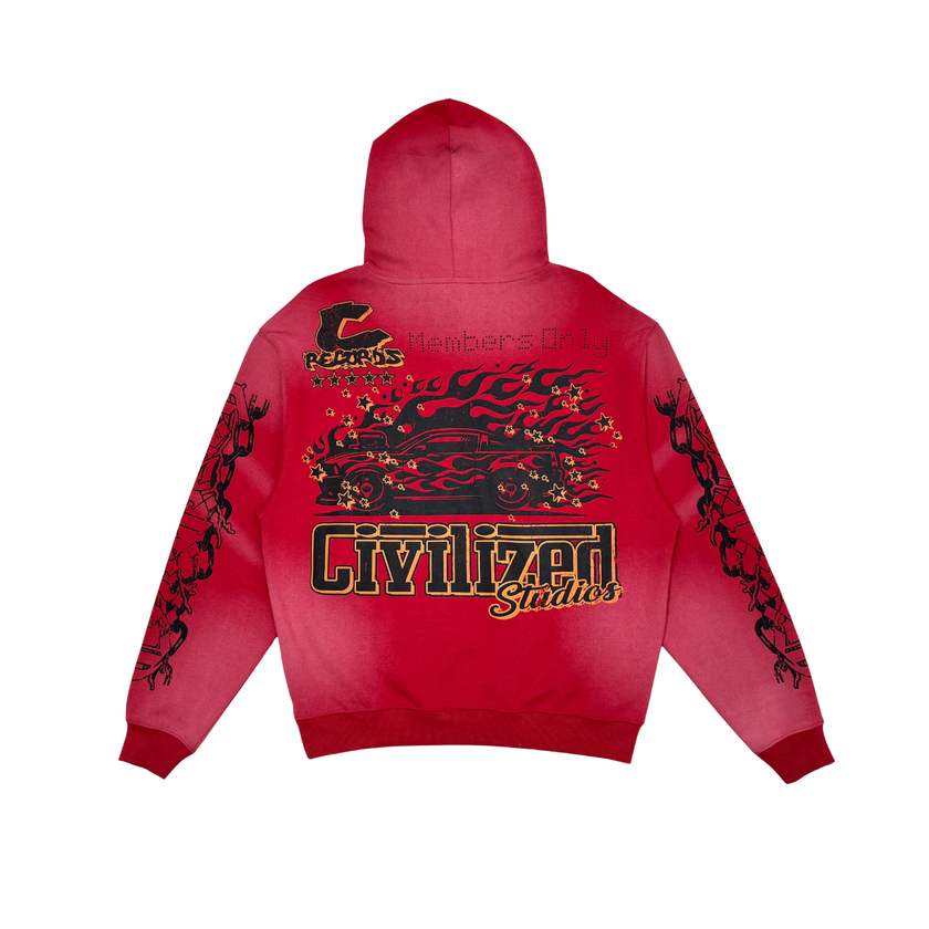 Civilized MEMBERS ONLY WASHED PULLOVER HOODIE