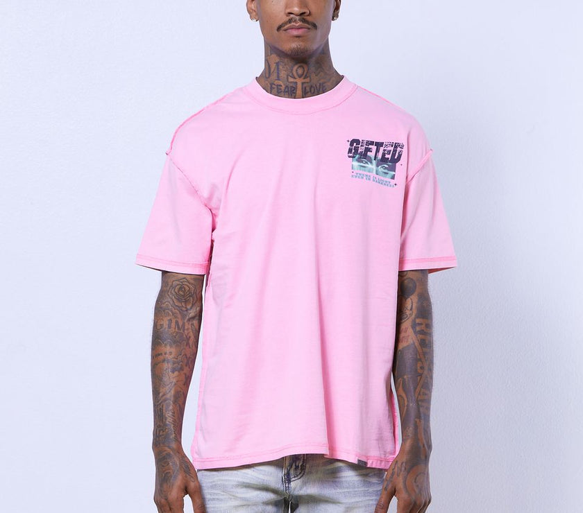 GFTD LIGHT IN THE DARKNESS PINK TEE