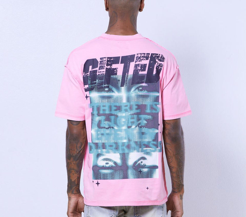 GFTD LIGHT IN THE DARKNESS PINK TEE