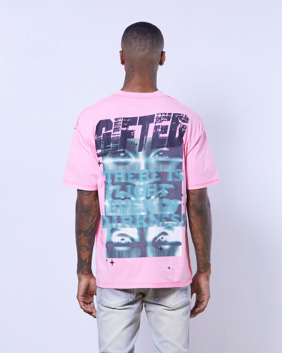 GFTD LIGHT IN THE DARKNESS PINK TEE