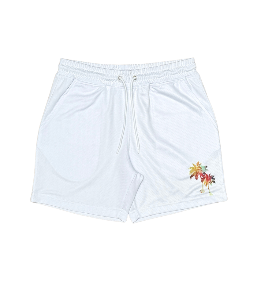 Redtag Palm Trees 2 PC Short Set Men-White