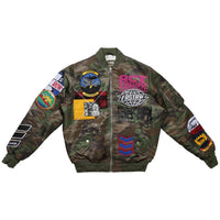 FIRST ROW ACT TODAY MULTI PATCHES MA-1 JACKET