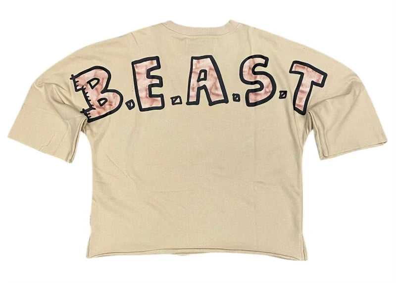 BKYS "BEAST" 3/4 SLEEVE F-TERRY CROPPED TEE