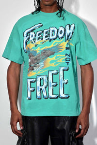 FIRST ROW FREEDOM IS NOT FREE FLAME WASHED TEE