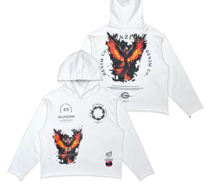 GUNZINII PHOENIX CUT-OFF HOODIE