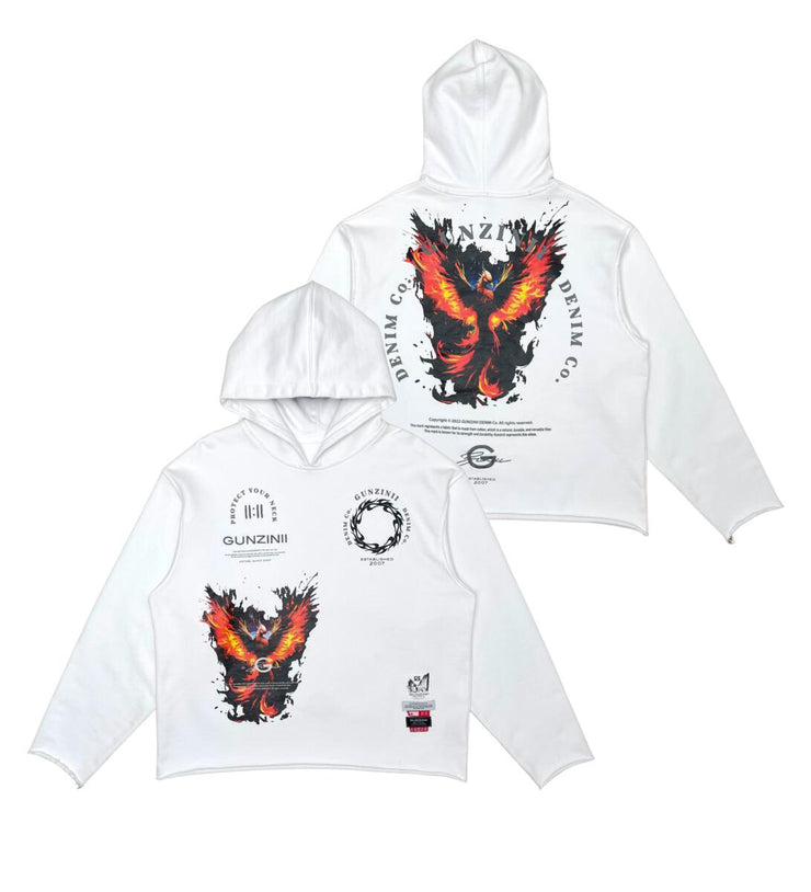 GUNZINII PHOENIX CUT-OFF HOODIE