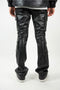 R3BEL FAUX LEATHER CARGO PANTS Stacked Fit