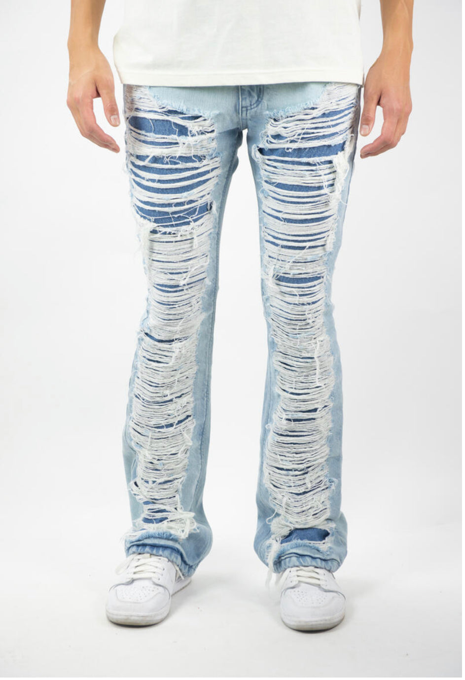 R3BEL REPAIR DENIM STACKED