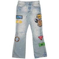 FIRST ROW ACT OF LIVING RODEO WASHED DENIM PANTS