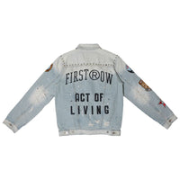 FIRST ROW ACT OF LIVING RODEO WASHED DENIM JACKET