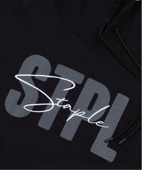 STAPLE SCRIPT EMBROIDERED HOODIE