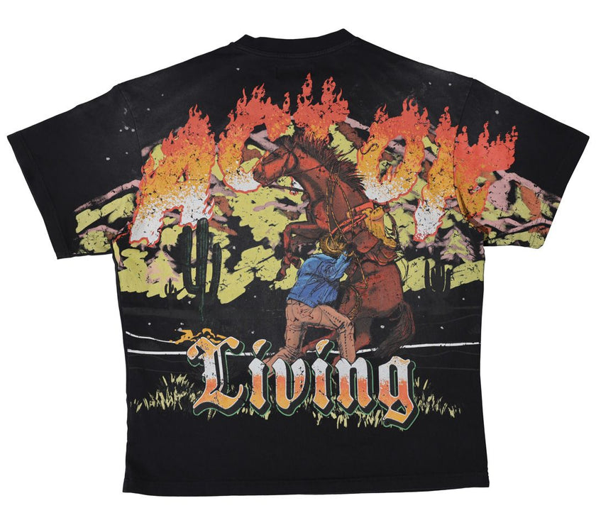 FIRST ROW ACT OF LIVING RODEO WASHED TEE