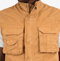 COPPER RIVET TIMBER BROWN CARGO VEST