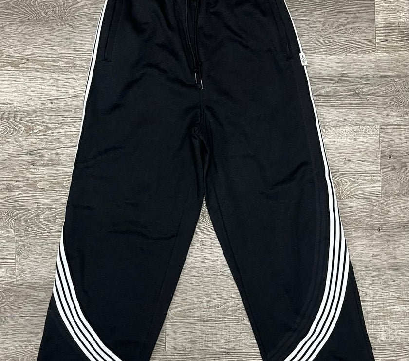 BKYS FLEECE STRIPED BAGGY PANTS