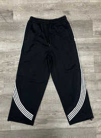 BKYS FLEECE STRIPED BAGGY PANTS