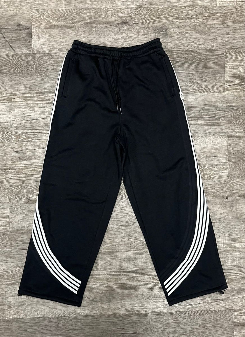 BKYS FLEECE STRIPED BAGGY PANTS