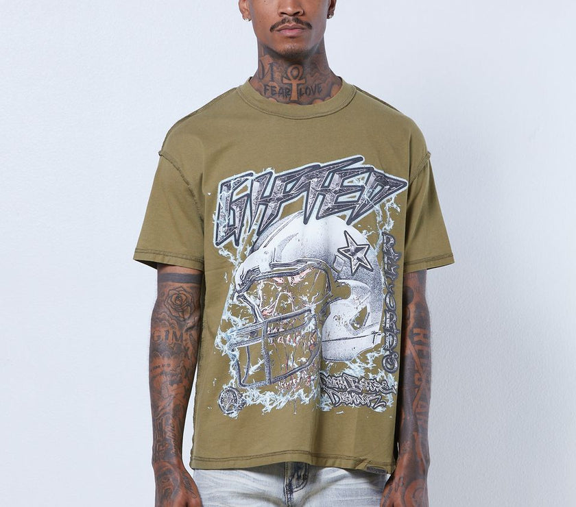 GFTD Records Tee - Olive