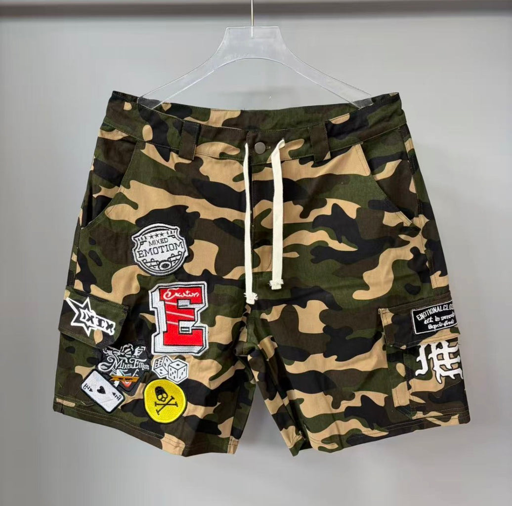 Mixed Emotions Camo  Shorts