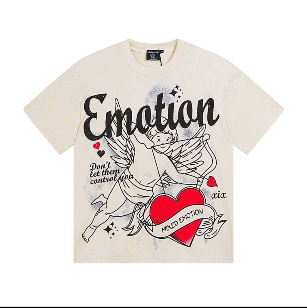 Mixed Emotions Creme Angel Tshirt