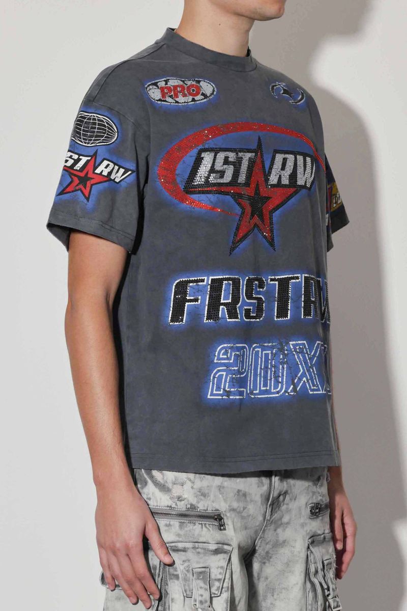 First Row FAST LIFE RACING LOGO TEE