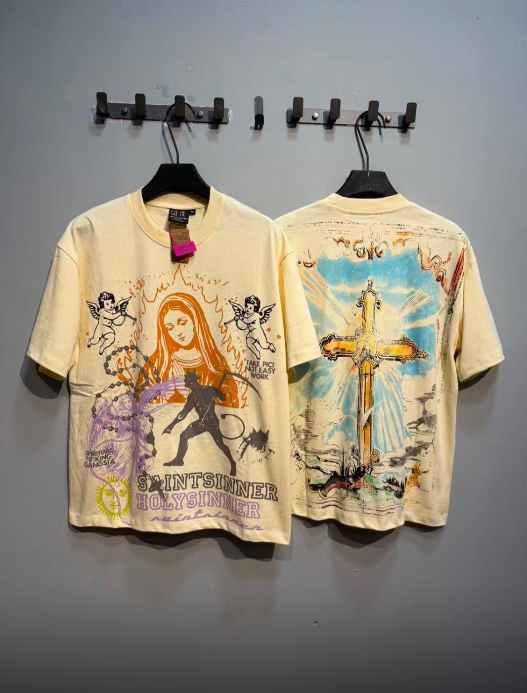 Saint Sinner Holy Creme tshirt
