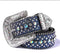 STUDDED RHINESTONE BELTS WITH ALLOY BUCKLE MEN