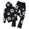 Roku Studio Sweatsuit - Tear Drip Floral - Black - RK5481065