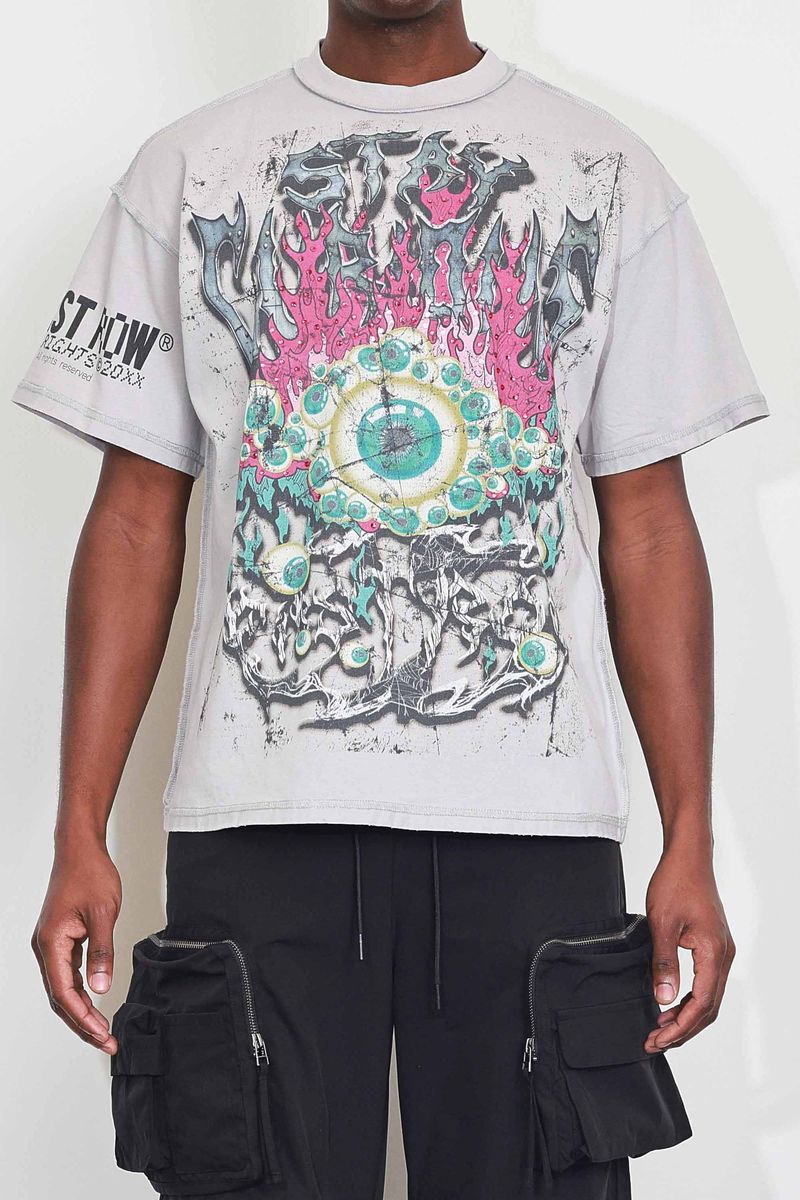 FIRST ROW HEAVY WASHED GRAPHIC TEE