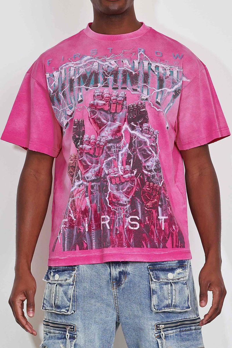 FIRST ROW WASHED HUMANITY FIRST BE TOGETHER TEE