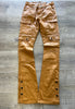 Bleeker & Mercer- Wax Denim Cargo STACKED FIT - Timber