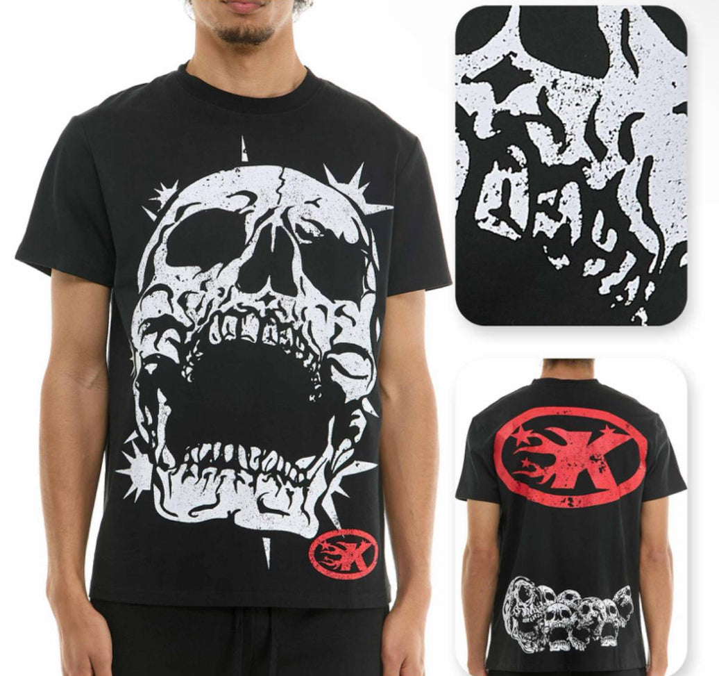 KDNK BLACK SKULL TSHIRT