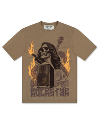 BKYS ROCKSTAR OVERSIZED TEE - BROWN