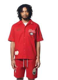 SMOKE RISE FASHION MILITARY NYLON  2 PC SHORT SET