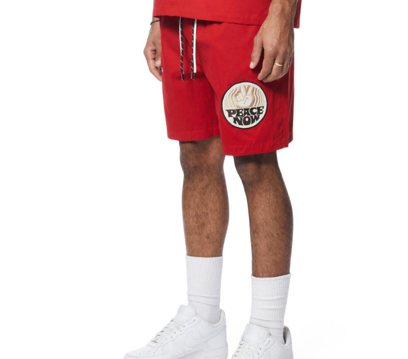 SMOKE RISE FASHION MILITARY NYLON  2 PC SHORT SET