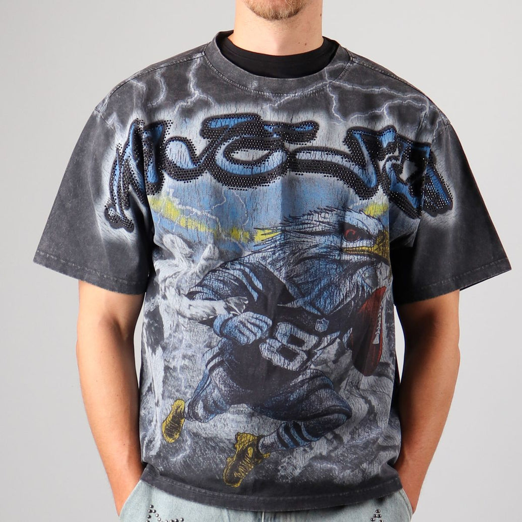 MAJESTIK GARMENT DYED RHINESTONE