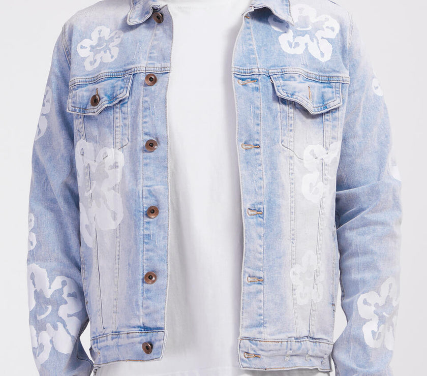 ROKU TEAR DRIP DENIM JACKET