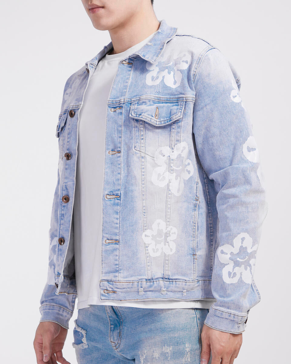 ROKU TEAR DRIP DENIM JACKET