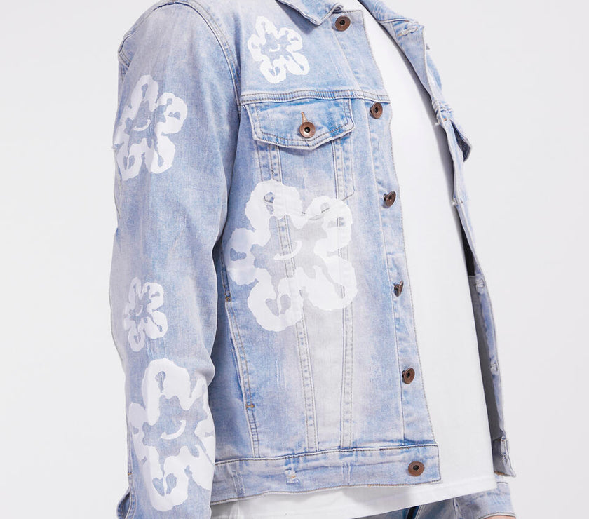 ROKU TEAR DRIP DENIM JACKET