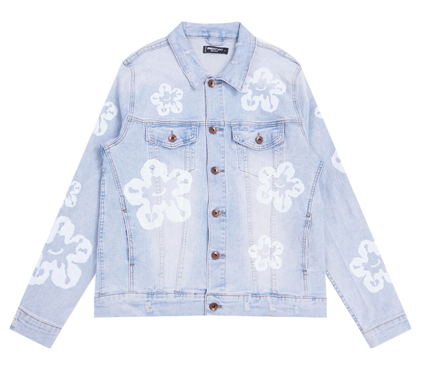 ROKU TEAR DRIP DENIM JACKET