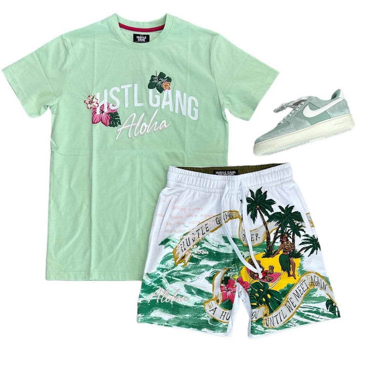 HUSTLE GANG  MAKAI & OAHU SHORT SET