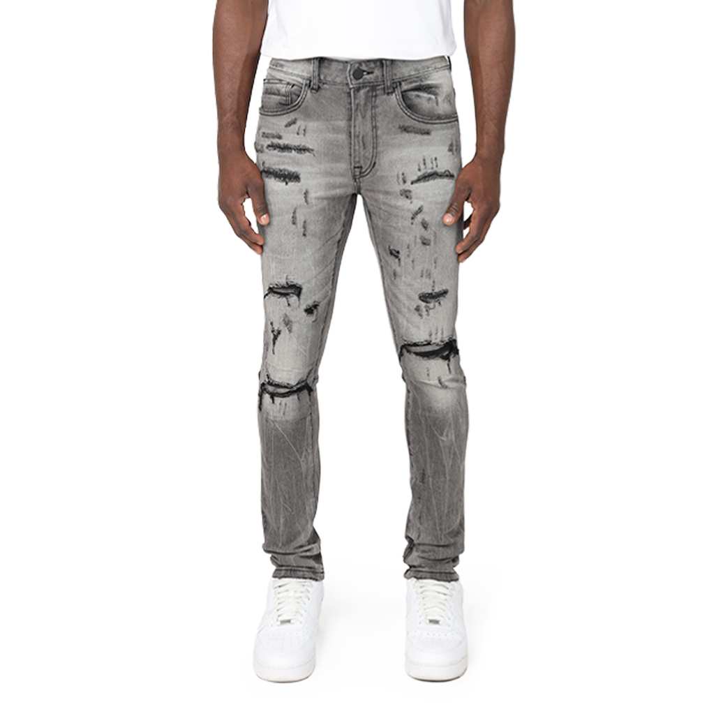 Smoke Rise DISTRESSED RIP & REPAIR JEAN