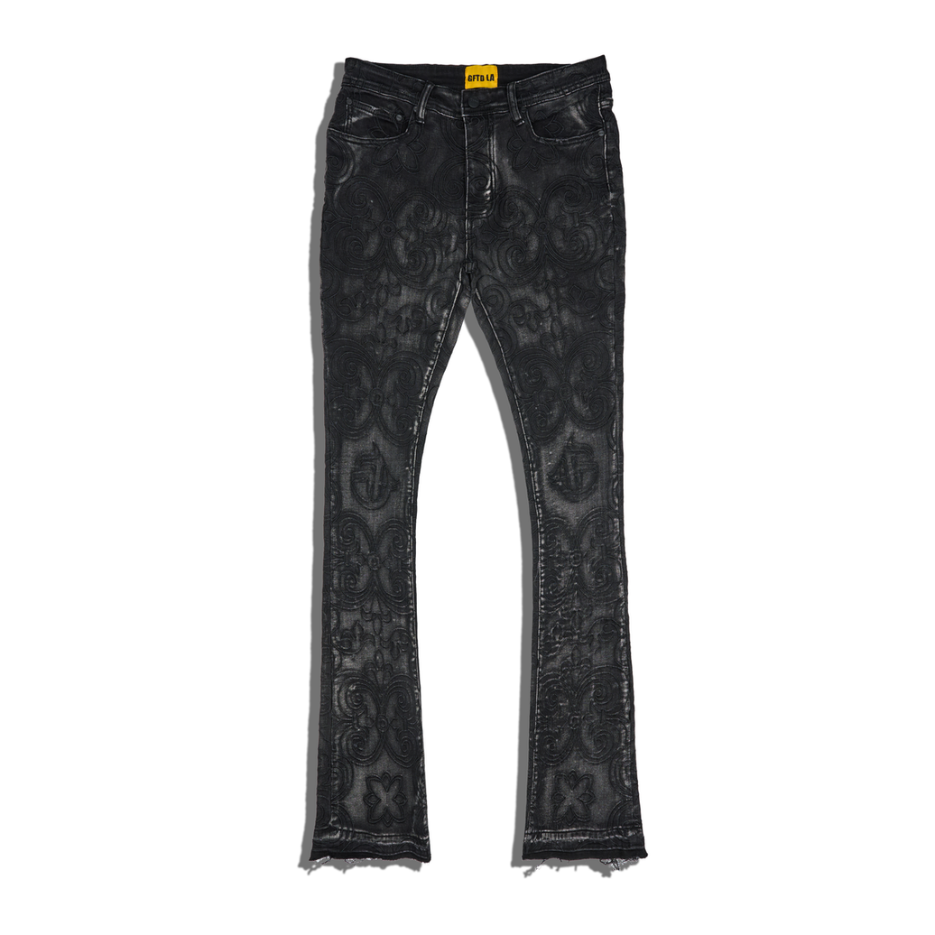 GFTD LACE PATCHED SKINNY JEANS