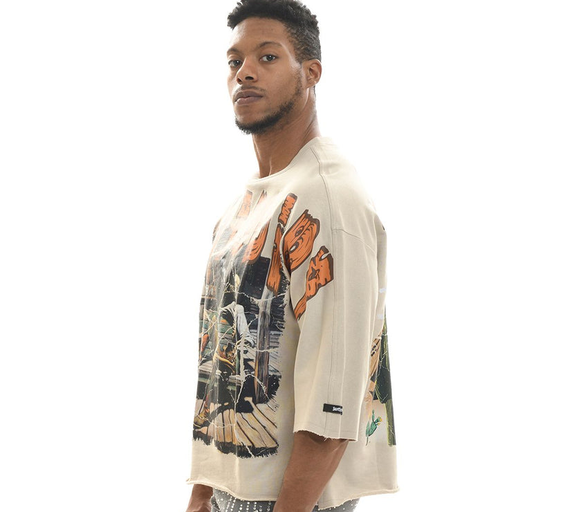 SWITCH DUST TO DIRT CROPPED TOP TSHIRT