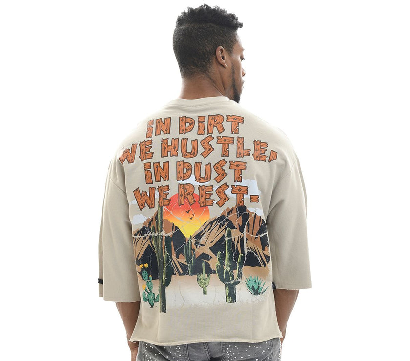 SWITCH DUST TO DIRT CROPPED TOP TSHIRT