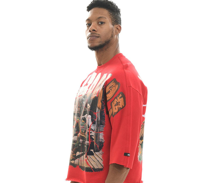 SWITCH DUST TO DIRT CROPPED TOP TSHIRT