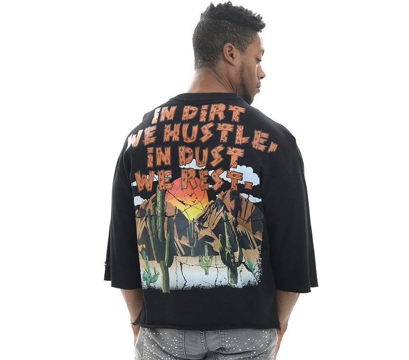 SWITCH DUST TO DIRT CROPPED TOP TSHIRT
