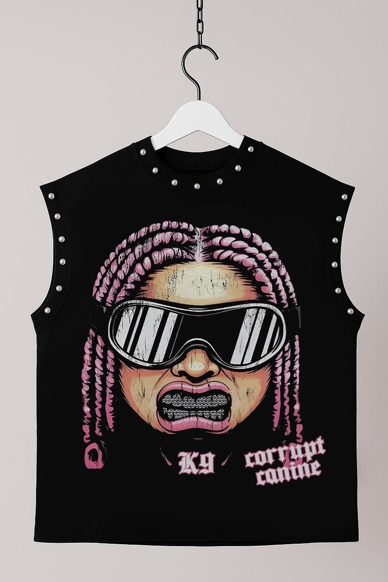 Corrupt K9 SHINY TEETH SLEVEELESS TEE