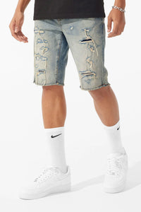 Jordan Craig Denim Shorts W Shred- Lager