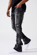 JORDAN CRAIG SEAN STACKED - BRAZEN DENIM INDUSTRIAL BLACK