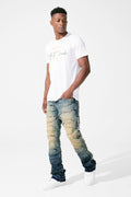 Jordan Craig Jeans - Python Stacked Denim - Vintage - JTF1130